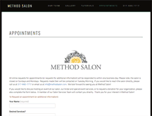 Tablet Screenshot of methodsalon.com